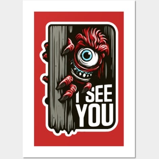 I SEE YOU Monster Posters and Art